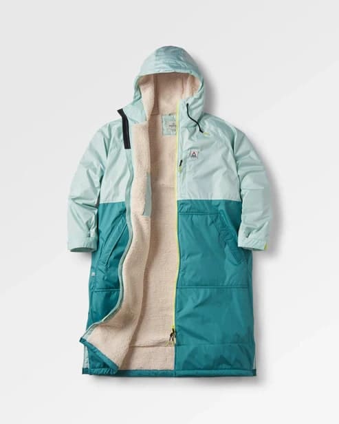 Passenger Waves Recycelter Sherpa Gefütterter Surf-Poncho